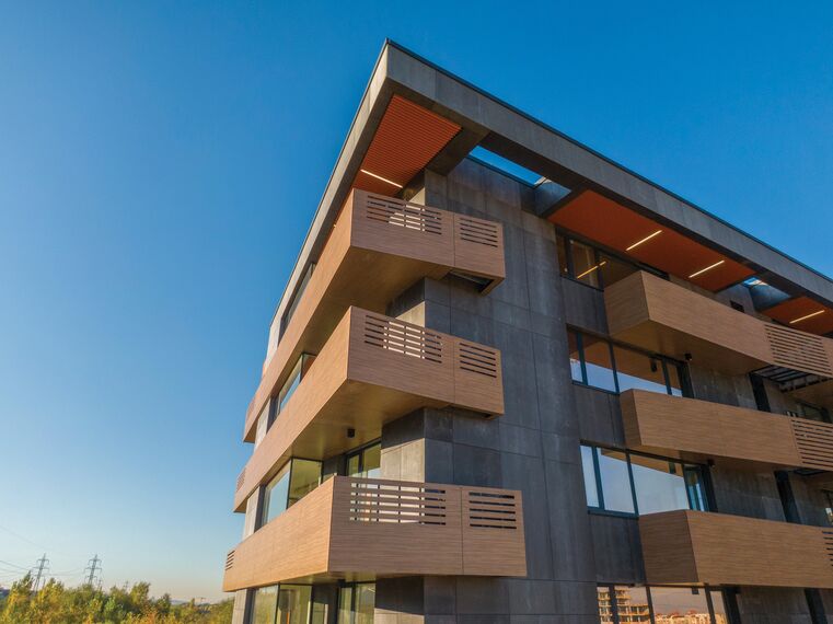 ConceptWall 50 Façades, CS 77 Panel Door Doors and ConceptSystem 77 Windows - Ruhouse located in Sofia, Bulgaria