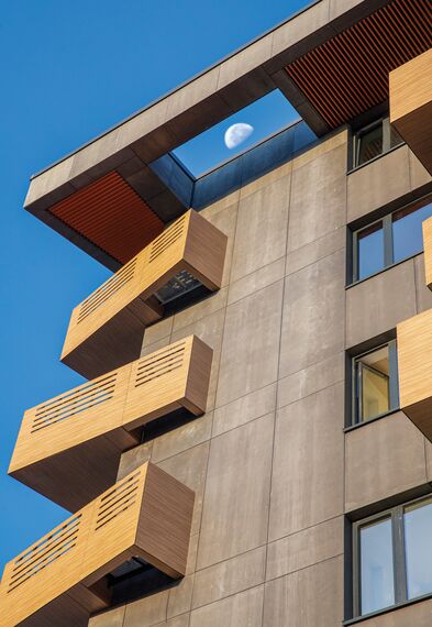 ConceptWall 50 Façades, CS 77 Panel Door Doors and ConceptSystem 77 Windows - Ruhouse located in Sofia, Bulgaria