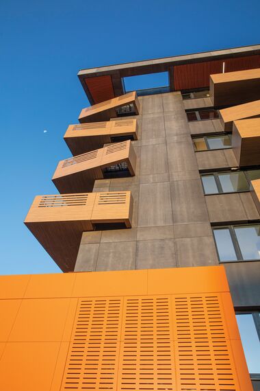 ConceptWall 50 Façades, CS 77 Panel Door Doors and ConceptSystem 77 Windows - Ruhouse located in Sofia, Bulgaria