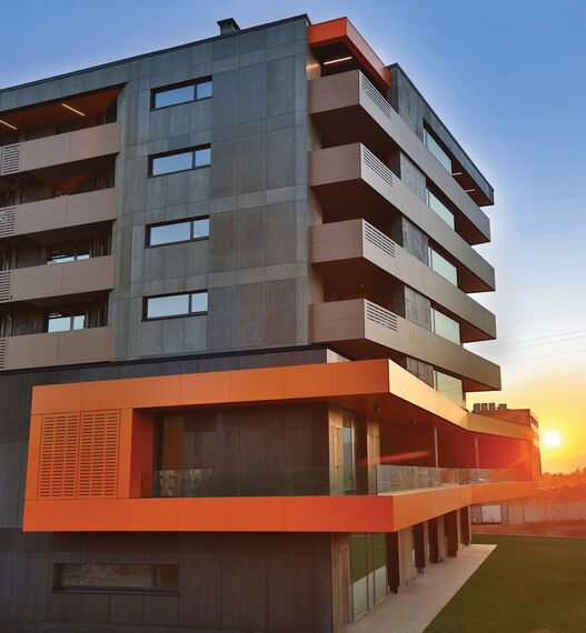 ConceptWall 50 Façades, CS 77 Panel Door Doors and ConceptSystem 77 Windows - Ruhouse located in Sofia, Bulgaria