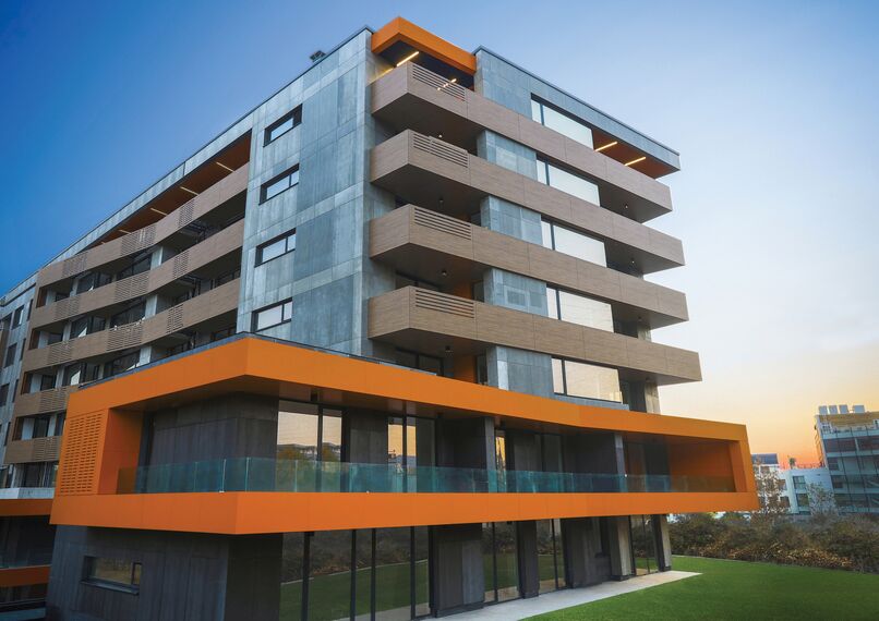 ConceptWall 50 Façades, CS 77 Panel Door Doors and ConceptSystem 77 Windows - Ruhouse located in Sofia, Bulgaria