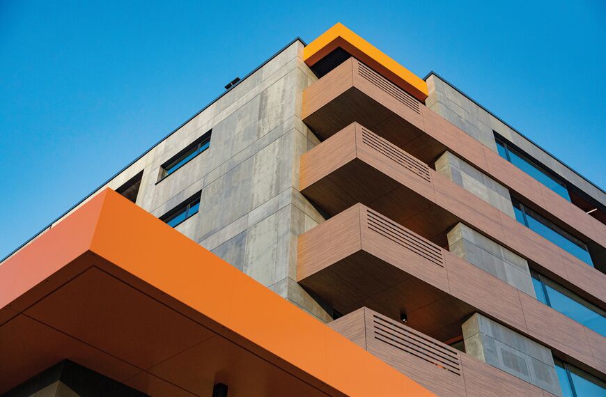 ConceptWall 50 Façades, CS 77 Panel Door Doors and ConceptSystem 77 Windows - Ruhouse located in Sofia, Bulgaria