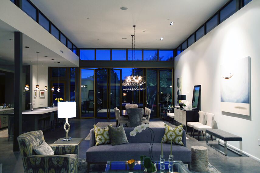ConceptSystem 68 Pencereler, ConceptFolding 77 Sürme Sistemler ve ConceptSystem 68 Kapılar - Modern Prairie House konumlanmış Sonoma Wine Country, Amerika Birleşik Devletleri