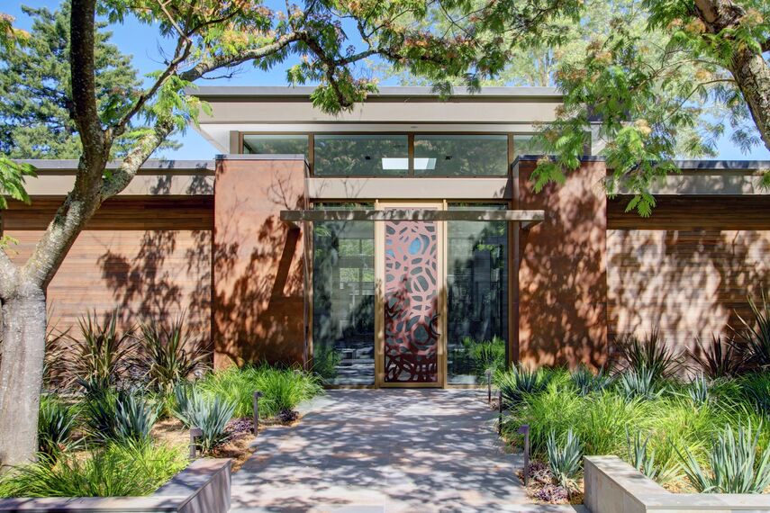 ConceptSystem 68 Pencereler, ConceptFolding 77 Sürme Sistemler ve ConceptSystem 68 Kapılar - Modern Prairie House konumlanmış Sonoma Wine Country, Amerika Birleşik Devletleri