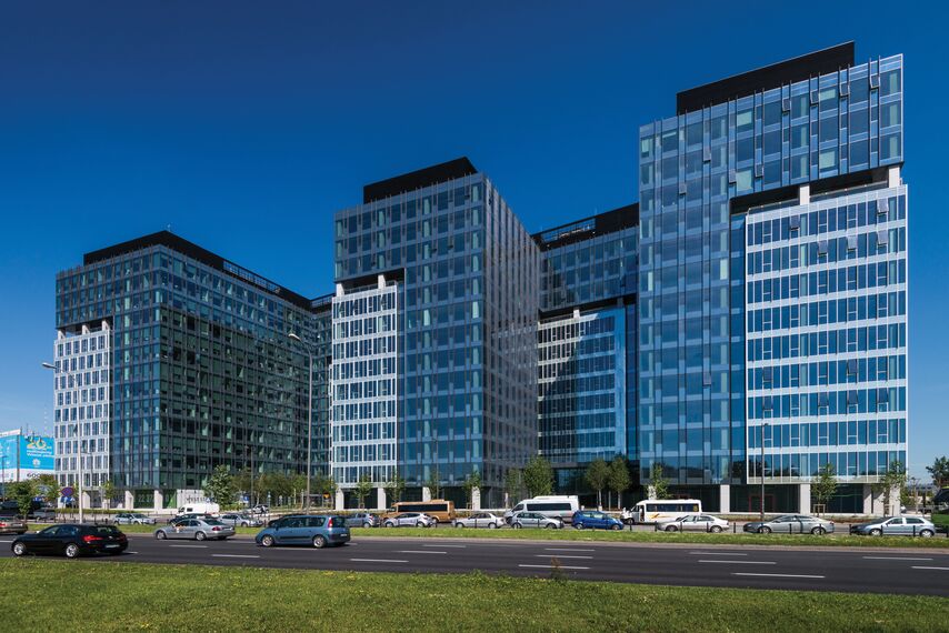 CW 50-HI Façades and CW 50-SC Façades - West Station located in Warsaw, Poland