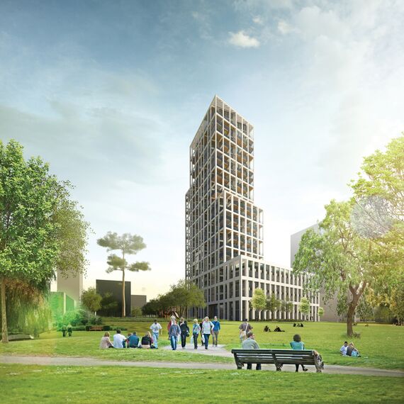 ConceptSystem 59Pa Windows, ConceptWall 50 Façades, ConceptFolding 77 Sliding & Folding and MasterLine 8 HI+ Windows - Zuiderzicht Nieuw Zuid located in Antwerp, Belgium