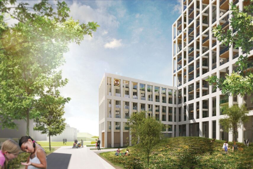 ConceptSystem 59Pa Windows, ConceptWall 50 Façades, ConceptFolding 77 Sliding & Folding and MasterLine 8 HI+ Windows - Zuiderzicht Nieuw Zuid located in Antwerp, Belgium