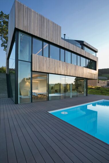 HiFinity Sliding & Folding, CS 77 Standard Windows, CS 77 Windows, CW 50-SC Façades and CW 50-HI Façades - Private House Stavelot 1 located in Stavelot, Belgium