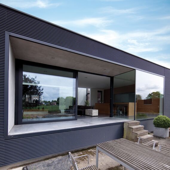 ConceptWall 50 Façades and ES 50 Windows - House Private House Herent 2 located in Herent, Belgium