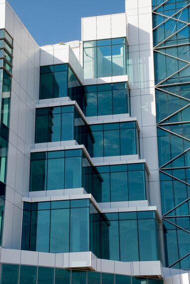 ConceptWall 50 Façades, ConceptSystem 59Pa Doors and ConceptSystem 59Pa Windows - Office building Al Afoo Building located in Salmabad, Bahrain