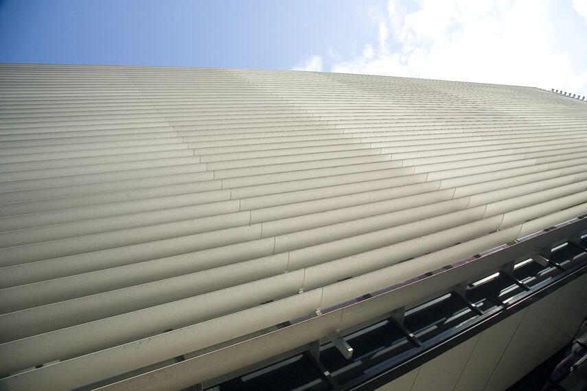 BriseSoleil 100 Solar Shading and ConceptWall 50 Façades - 't Rabot located in Gent, Belgium