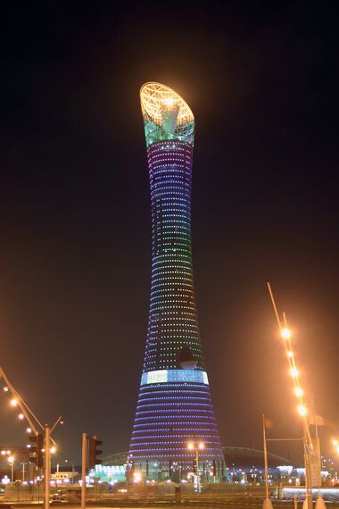 ConceptWall 50 Façades and ConceptWall 86 Façades - Aspire Tower located in Doha, Qatar