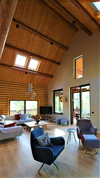 SlimPatio 68 Sürme Sistemler - Villa Kütük Ev konumlanmış Istanbul, Türkiye