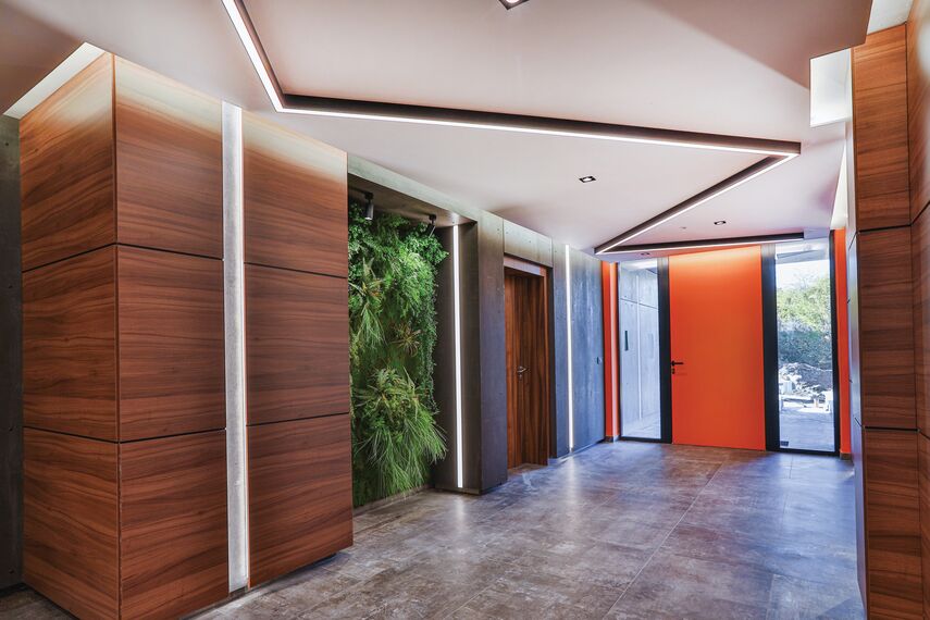 ConceptWall 50 Façades, CS 77 Panel Door Doors and ConceptSystem 77 Windows - Ruhouse located in Sofia, Bulgaria