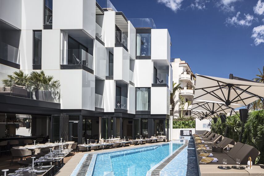 ConceptSystem 68 Windows, ConceptFolding 77 Sliding & Folding and CS 77 Fire Proof Doors - Hotel Sir Joan located in Ibiza, Spain