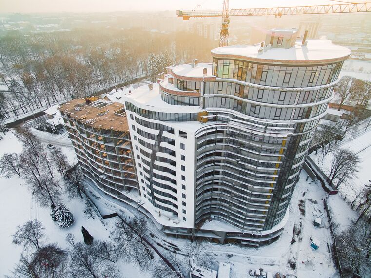 MasterLine 8-HI Doors and CW 50-HI Façades - Parus located in Ivano-Frankivsk, Ukraine