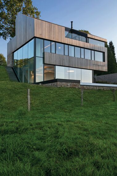 HiFinity Sliding & Folding, CS 77 Standard Windows, CS 77 Windows, CW 50-SC Façades and CW 50-HI Façades - Private House Stavelot 1 located in Stavelot, Belgium