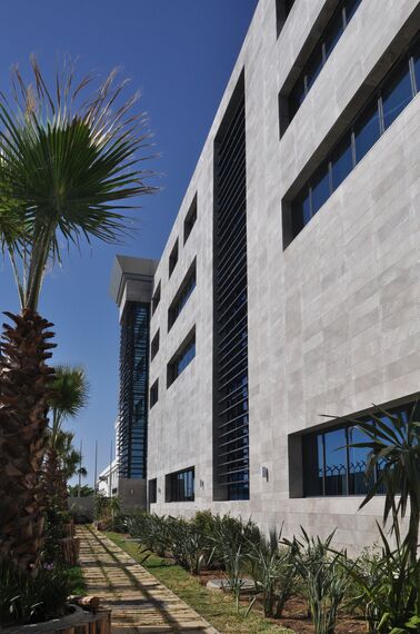 ConceptWall 50 Façades, ConceptSystem 77 Doors, ConceptSystem 77 Windows, CW 86 Standard Façades and CW 86-EF Façades - German Embassy located in Tunis, Tunisia