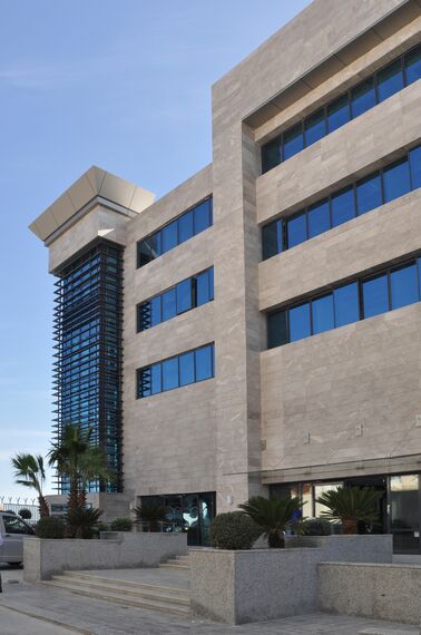 ConceptWall 50 Façades, ConceptSystem 77 Doors, ConceptSystem 77 Windows, CW 86 Standard Façades and CW 86-EF Façades - German Embassy located in Tunis, Tunisia