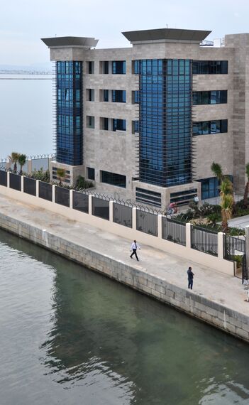 ConceptWall 50 Façades, ConceptSystem 77 Doors, ConceptSystem 77 Windows, CW 86 Standard Façades and CW 86-EF Façades - German Embassy located in Tunis, Tunisia