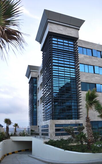 ConceptWall 50 Façades, ConceptSystem 77 Doors, ConceptSystem 77 Windows, CW 86 Standard Façades and CW 86-EF Façades - German Embassy located in Tunis, Tunisia