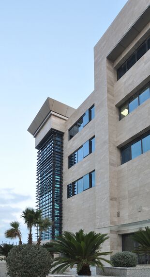 ConceptWall 50 Façades, ConceptSystem 77 Doors, ConceptSystem 77 Windows, CW 86 Standard Façades and CW 86-EF Façades - German Embassy located in Tunis, Tunisia