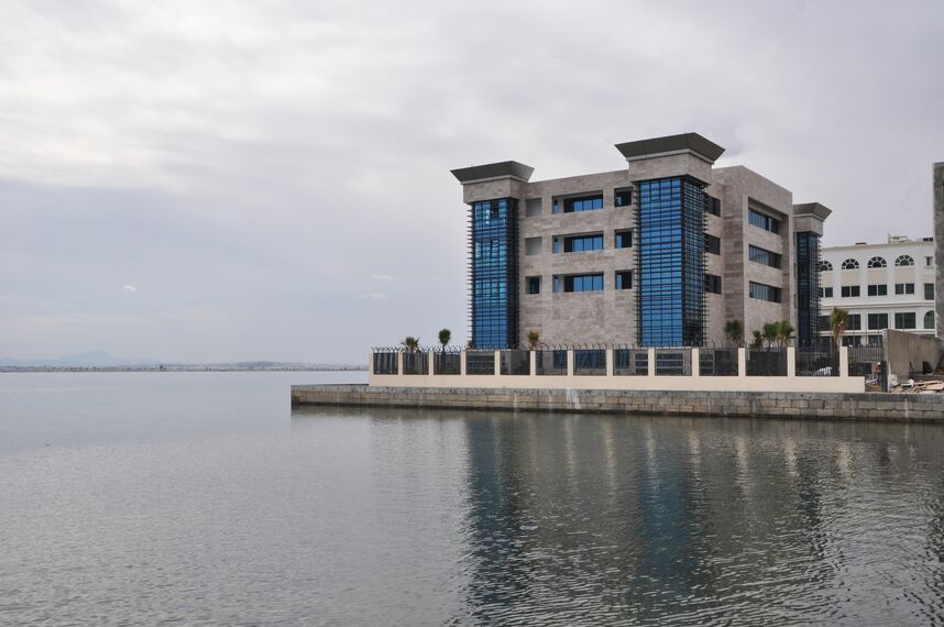 ConceptWall 50 Façades, ConceptSystem 77 Doors, ConceptSystem 77 Windows, CW 86 Standard Façades and CW 86-EF Façades - German Embassy located in Tunis, Tunisia