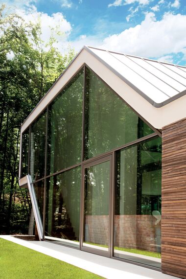 ConceptSystem 77 Pencereler, ConceptSystem 77 Kapılar, ConceptWall 50 Giydirme Cepheler, CS 86-HI (c) İptal Edilen Sistemler ve CP 50 Sürme Sistemler - Van Acker Sissau villa konumlanmış Loppem, Belçika