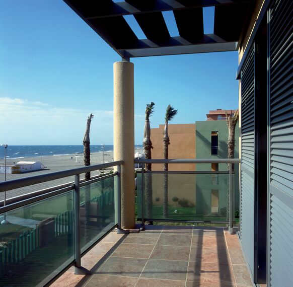 ConceptWall 50 Façades, ThermoRoof 200 Conservatories and RB 10 Complementary Systems - Hotel Portobello located in Roquetas de Mar (Almeria), Spain