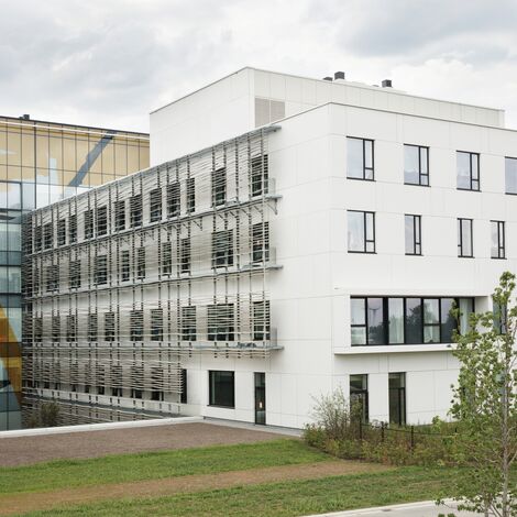 ConceptSystem 77 Windows, BriseSoleil 100 Solar Shading and CS 77 Fire Proof Windows - AZ Sint Maarten located in Mechelen, Belgium