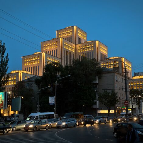 ConceptWall 50 Façades - Menorah Jewish Multifunctional Centre located in Dnepropetrovsk, Ukraine