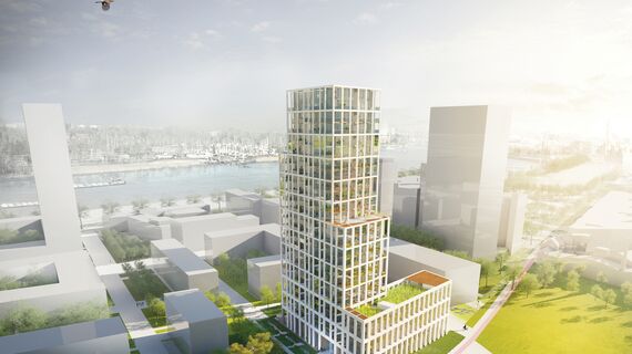 ConceptSystem 59Pa Windows, ConceptWall 50 Façades, ConceptFolding 77 Sliding & Folding and MasterLine 8 HI+ Windows - Zuiderzicht Nieuw Zuid located in Antwerp, Belgium