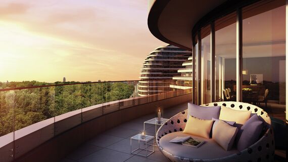 ConceptWall 50 Giydirme Cepheler, ConceptSystem 77 Pencereler ve ConceptFolding 77 Sürme Sistemler - Vista konumlanmış London, Birleşik Krallık