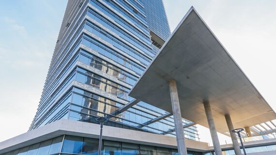 CW 50-SC Giydirme Cepheler - Business center Paragon Tower konumlanmış Ankara, Türkiye